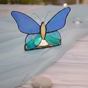 ÓRIÁS PILLANGÓ tiffany mécsestartó - azoknak, akik készen állnak kibontani a szárnyaikat , Otthon & Életmód, Gyertya, illat, aroma, Mécses és mécsestartó, Üvegművészet, MESKA