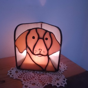 Vizslácska - tiffany ceruzatartó - otthon & életmód - tárolás & rendszerezés - íróasztali tároló - Meska.hu