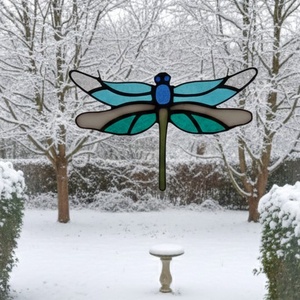 Szitakötő tiffany ablakdísz - otthon & életmód - dekoráció - ajtó- és ablak dekoráció - ablakdísz - Meska.hu