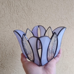 Óriás Tulipán Tiffany Gyertyatartó - otthon & életmód - gyertya, illat, aroma - gyertyatartó - Meska.hu