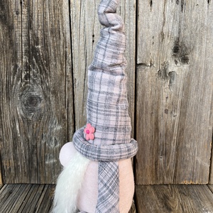 Kockás sapkás manó - otthon & életmód - dekoráció - manók - Meska.hu