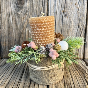 Karácsony asztali dísz - karácsony - adventi díszek - adventi asztaldísz - Meska.hu