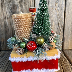 Karácsony asztali dísz - karácsony - adventi díszek - adventi asztaldísz - Meska.hu