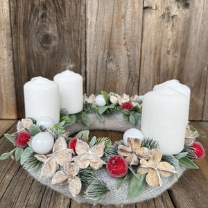 Adventi koszorú - karácsony - adventi díszek - adventi koszorú - Meska.hu