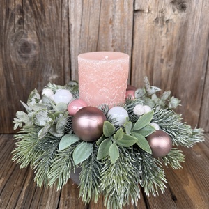 Karácsonyi asztaldísz - karácsony - adventi díszek - adventi koszorú - Meska.hu