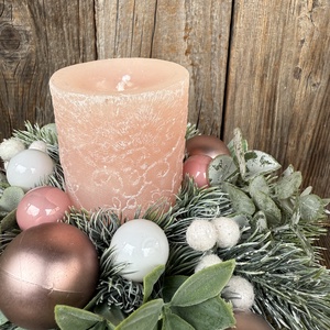 Karácsonyi asztaldísz - karácsony - adventi díszek - adventi koszorú - Meska.hu