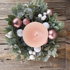 Karácsonyi asztaldísz - karácsony - adventi díszek - adventi koszorú - Meska.hu