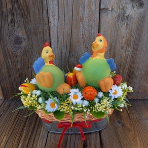 Húsvéti asztaldísz - otthon & életmód - dekoráció - asztal és polc dekoráció - asztaldísz - Meska.hu