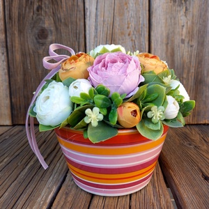 Tavaszi asztaldísz  - otthon & életmód - dekoráció - asztal és polc dekoráció - asztaldísz - Meska.hu