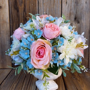 Asztali virágdísz - otthon & életmód - virágdekoráció - virágdíszek - asztali virágdísz - Meska.hu