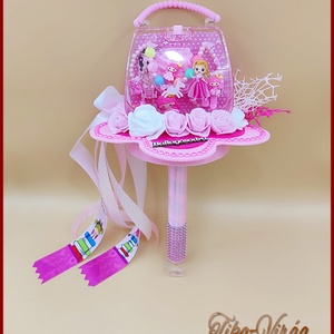 Ovis ballagási örök-csokor kis táskával rózsaszínű kiegészítőkkel 141319. - otthon & lakás - dekoráció - virágdísz és tartó - csokor & virágdísz - Meska.hu