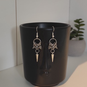 Alternatív 'pillangós' fülbevaló, Ékszer, Fülbevaló, Lógó fülbevaló, Ékszerkészítés, MESKA