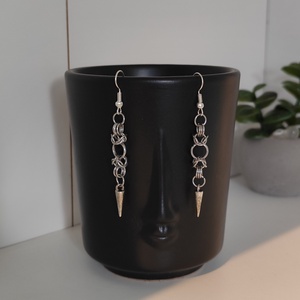 Alternatív stílusú fülbevaló tüskével - Meska.hu