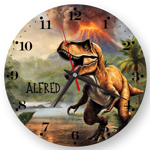 Dinosaurus , személyre szabott  falióra gyerekeknek, Otthon & Életmód, Dekoráció, Fali és függő dekoráció, Falióra & óra, , MESKA