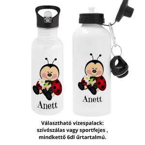 Ovis kezdőcsomag , aranyos Katica mintával - névreszólóan - vizespalack , ételesdoboz , tornazsák. - játék & sport - ovis felszerelés - egyéb ovis kiegészítő - Meska.hu
