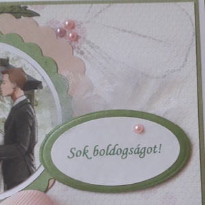 Esküvői pénzátadó boríték - otthon & életmód - papír, írószer - ajándékozás kellékei - képeslap, üdvözlőlap - Meska.hu