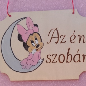 Gyerekszoba ajtó tábla , Otthon & Életmód, Dekoráció, Ajtó- és ablak dekoráció, Ajtótábla, Festett tárgyak, Gravírozás, pirográfia, MESKA