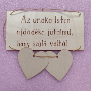Unokás ajándék tábla  - otthon & életmód - dekoráció - fali és függő dekoráció - falra akasztható dekor - Meska.hu