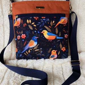 Mintás válltáska/Crossbag , Táska & Tok, Kézitáska & válltáska, Vállon átvethető táska, Varrás, MESKA