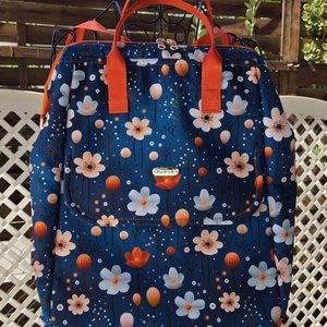 Virágos hátizsák , Táska & Tok, Hátizsák, Hátizsák, Varrás, MESKA