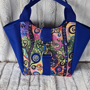 Kék, mintás kézitáska, Táska & Tok, Kézitáska & válltáska, Kézitáska, , MESKA