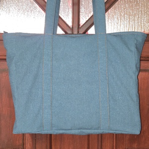 Türkiz válltáska - táska & tok - kézitáska & válltáska - nagy pakolós táska - Meska.hu