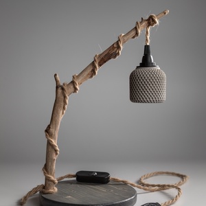 TimberLightConceptions Asztali lámpa - Antracit - Meska.hu