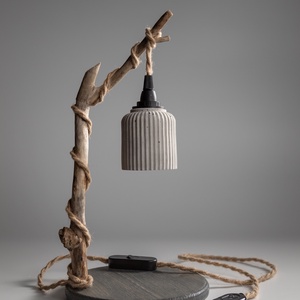 TimberLightConceptions Asztali lámpa - Antracit, Otthon & Életmód, Lámpa, Asztali lámpa, Famegmunkálás, MESKA