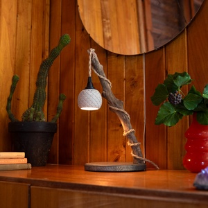 TimberLightConceptions Asztali lámpa - Antracit - otthon & életmód - lámpa - asztali lámpa - Meska.hu