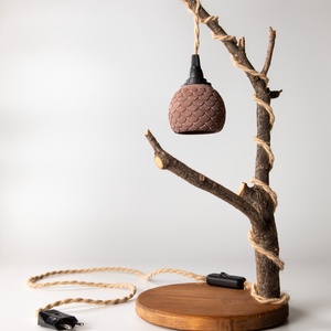 TimberLightConceptions Asztali lámpa - Gesztenye - otthon & életmód - lámpa - asztali lámpa - Meska.hu