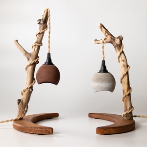 TimberLightConceptions Asztali lámpa - Gesztenye - Meska.hu