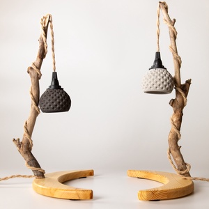 TimberLightConceptions Asztali lámpa - Olajjal kezelt - otthon & életmód - lámpa - asztali lámpa - Meska.hu