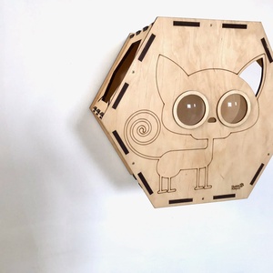 WALL HEXAGON - falra szerelhető macskaház / cicapihenő 2. - Meska.hu
