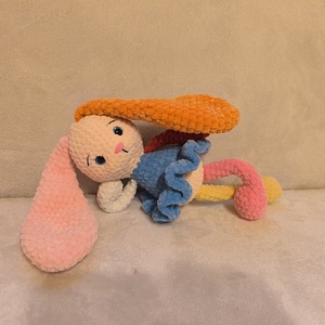 Színes Horgolt Nyuszi - játék & sport - plüssállat & játékfigura - nyuszi - Meska.hu