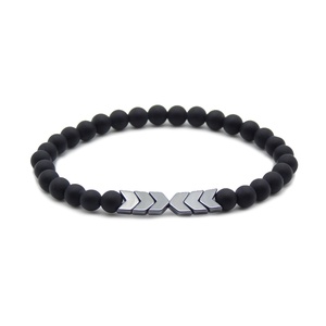 Nyilas férfi matt ónix ásvány karkötő - Meska.hu