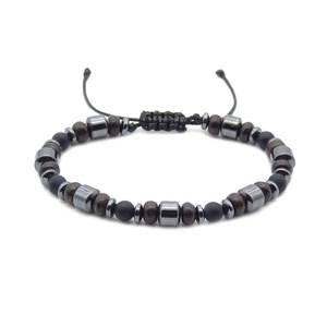 Egyedi férfi állítható gyöngy karkötő - Meska.hu