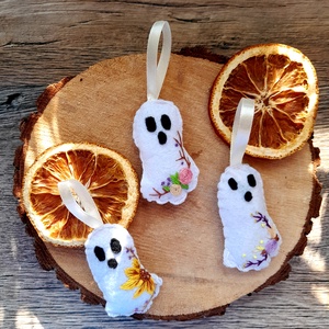 Filc szellem , Otthon & Életmód, Dekoráció, Halloween, Halloweeni meghívó, képeslap, ajándékkísérő, , MESKA