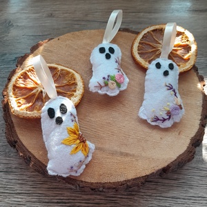 Filc szellem  - otthon & életmód - dekoráció - halloween - halloweeni meghívó, képeslap, ajándékkísérő - Meska.hu Filc szellem  - otthon & életmód - dekoráció - halloween - halloweeni meghívó, képeslap, ajándékkísérő - Meska.hu