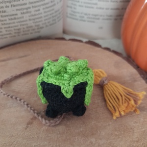 Boszi üstös könyvjelző, Könyv & Zene, Könyvjelző, Horgolás, MESKA