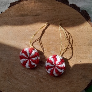 Horgolt karácsonyfa dísz - karácsony - karácsonyi lakásdekoráció - karácsonyfadíszek - Meska.hu