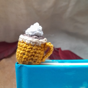 Horgolt könyvjelző - könyv & zene - könyvjelző - Meska.hu