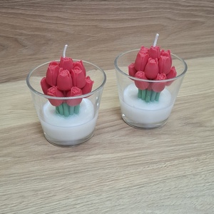 Tulipán illatgyertya  - otthon & életmód - gyertya, illat, aroma - gyertya - Meska.hu