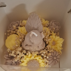 Őszi mókusos gyertyabox - otthon & életmód - gyertya, illat, aroma - gyertya - Meska.hu