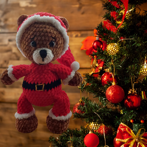 Mikulás plüss maci, Játék & Sport, Plüssállat & Játékfigura, Maci, , MESKA