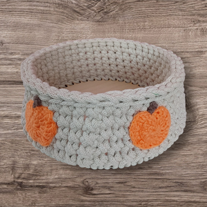 Fa alapú, horgolt kosár, Baba - mama, Babaszobabútor, Játéktároló, Horgolás, MESKA