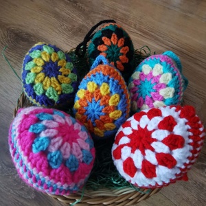 Húsvéti tojások, Otthon & Életmód, Dekoráció, Asztal és polc dekoráció, Asztaldísz, Horgolás, MESKA