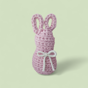 Nyuszis asztali dekoráció, Ünnepi díszek, dekorációk, Húsvéti díszek és dekorációk, Húsvéti asztaldíszek, Horgolás, MESKA