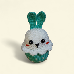 Nyuszis tojás - ünnepi díszek, dekorációk - húsvéti díszek és dekorációk - húsvéti tojás, hímestojás - Meska.hu