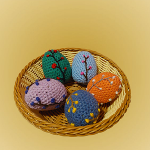 Hímzett húsvéti tojások - Meska.hu