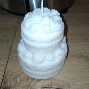 Nagy torta gyertya - kellékek & szerszámok - dekorációs kellékek - dekorációs gyertya - Meska.hu